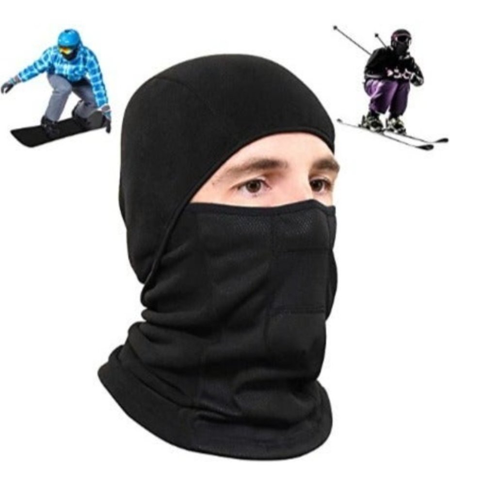 Wind-Resistant Hinged Balaclava-Style Full Face Ski Mask for Men & Women